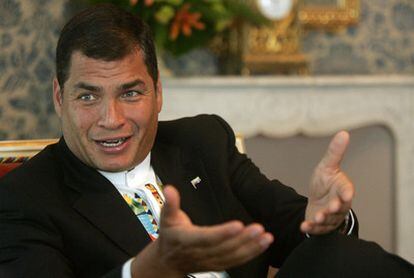El presidente de Ecuador, Rafael Correa, en junio de 2007.