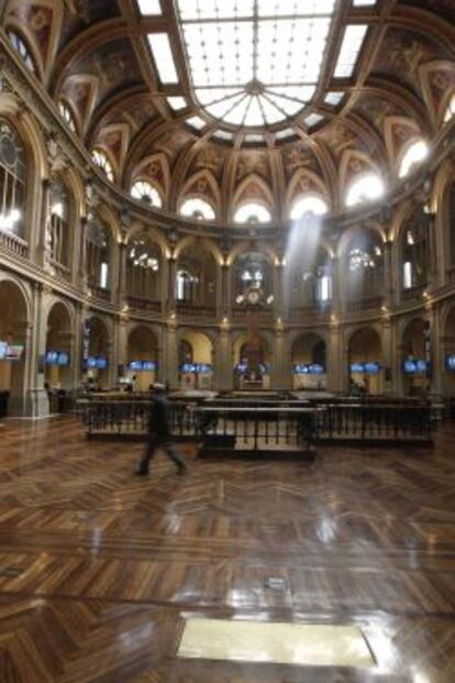 Vista del Palacio de la Bolsa de Madrid