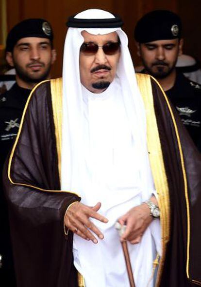 El rey Salmán, el pasado 5 de mayo en Riad.