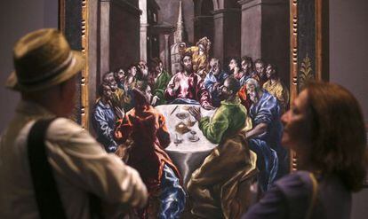 Visitantes en la apertura de la exposición sobre el arte y el oficio de El Greco.