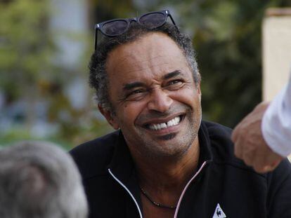 Yannick Noah, durante la entrevista en Puente Romano.