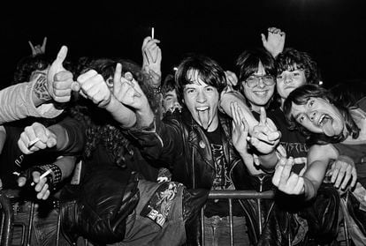 Fans del grupo de 'heavy' Osiris (1985).