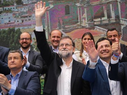 Rajoy preside la presentación de la treintena de candidatos a alcaldías de la provincia de Cádiz.