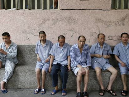Pacientes en el departamento de salud mental de un hospital de Lishui, en el este de China.