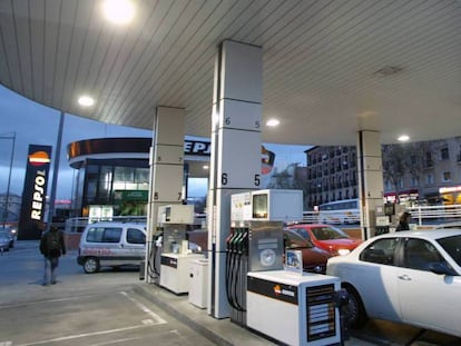 Gasolinera de Repsol.