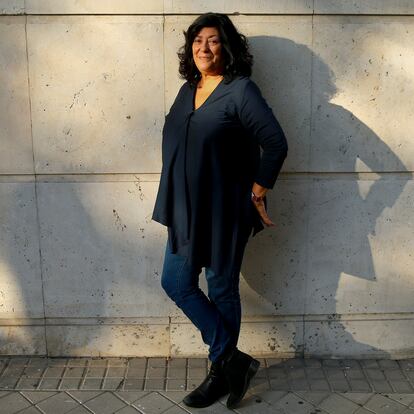 Almudena Grandes, después de ganar el Premio Nacional de Narrativa en 2018.