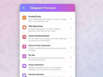 Así será Telegram Premium, desveladas sus ventajas y hasta su precio