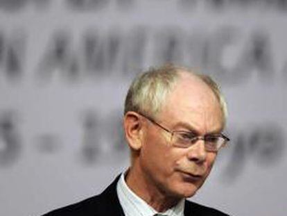 El presidente de la Unión Europea, Herman Van Rompuy