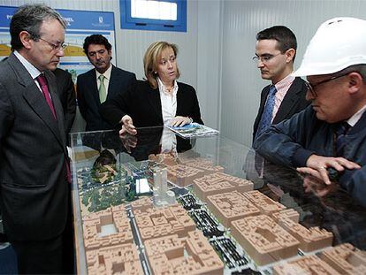 La concejal Pilar Martínez visita las obras de prolongación del túnel de O'Donnell.