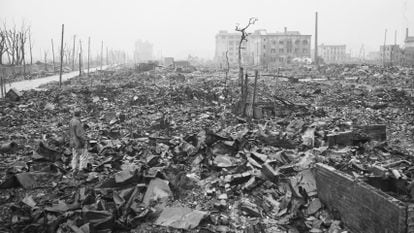 Hiroshima, un mes después de que Estados Unidos lanzara la bomba atómica en 1945.