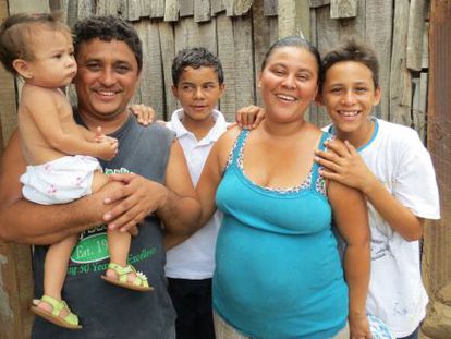 Una familia en Nicaragua.