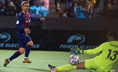 Griezmann marca el segundo gol del Barcelona ante el Ibiza.