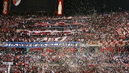 La grada, durante un River Plate contra el Independiente.