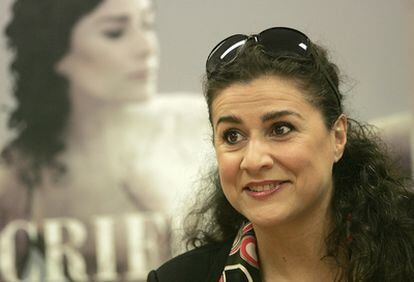 Cecilia Bartoli, durante su rueda de prensa del viernes en San Sebastián.