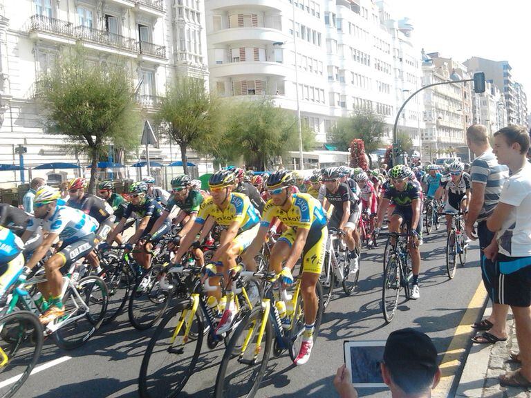 Una etapa de Vuelta ciclista a España, en Santander. EUROPA PRESS (Foto de ARCHIVO) 06/09/2014