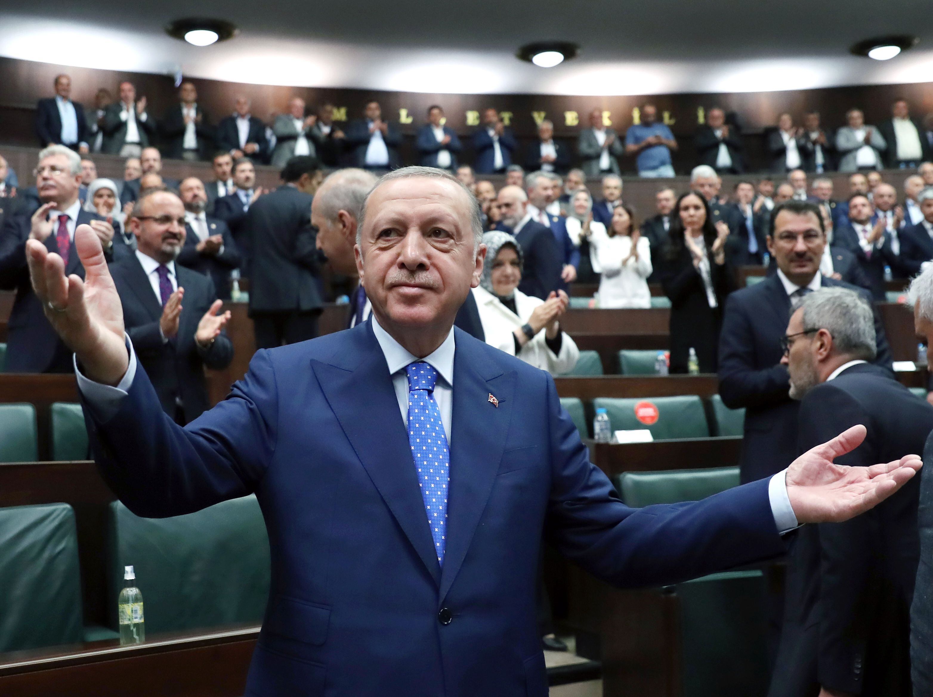 El presidente turco, Recep Tayyip Erdogan, el pasado 18 de mayo en el Parlamento.