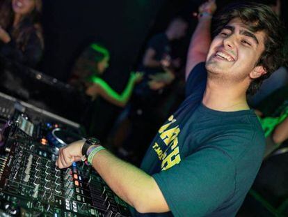 El DJ Jorge Bárcenas, pinchando en Madrid a finales de septiembre.