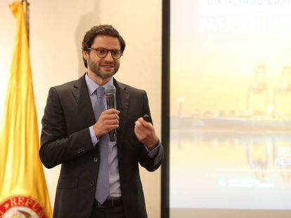 Felipe Jaramillo, presidente de ProColombia, en su visita a M&eacute;xico.