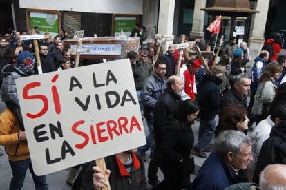 Protestas contra el cierre de urgencias en Castilla-La Mancha en Guadalajara.