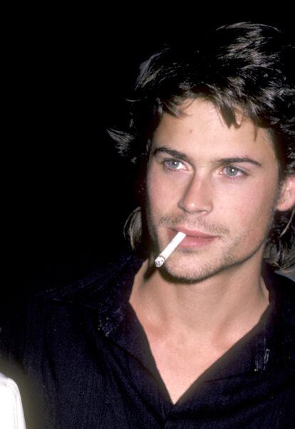 Rob Lowe, en un restaurante en Hollywood en el otoño de 1985.