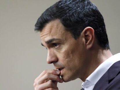 El l&iacute;der del PSOE, Pedro S&aacute;nchez