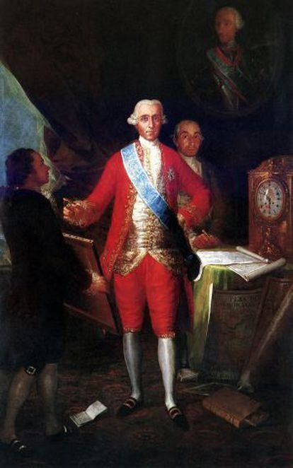 'Retrato del Conde de Floridablanca', en el Banco de España.