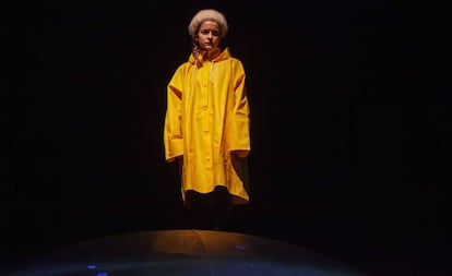 La actriz Kateryna Humenyuk en la obra 'Antropoceno'.