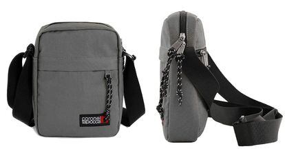 Bolso bandolera, bolso de pecho para hombre, bandolera, mochila bandolera  (gris)