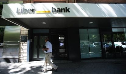 Una oficina de Liberbank en Madrid