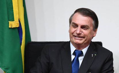 Bolsonaro, este jueves, en Brasilia.