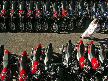 El consumo, en la imagen una fábrica brasileña de motos, está contribuyendo al crecimiento latinoamericano.