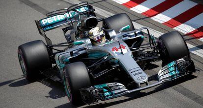 Lewis Hamilton en el circuito de Montecarlo