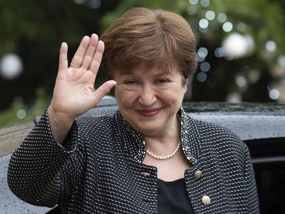 La nueva directora gerente del FMI, Kristalina Georgieva, a mediados de diciembre en París.