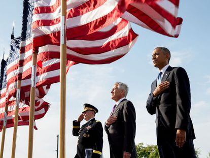 El presidente Obama en una ceremonia conmemorativa del 11 de septiembre, en 2014