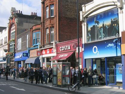 Tienda de O2 en Londres. 