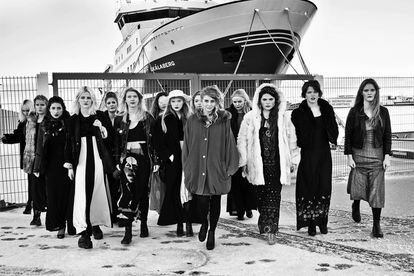 El colectivo de rap feminista Hijas de Reykjavik.