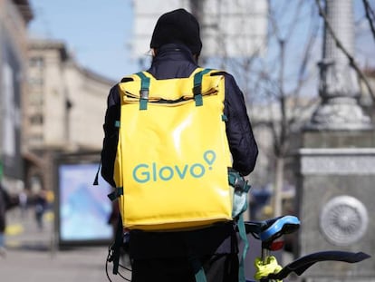 Repartidor de Glovo.