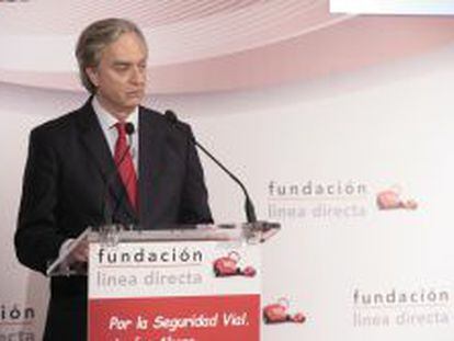 Francisco Valencia, director general de la Fundaci&oacute;n L&iacute;nea Directa, durante la presentaci&oacute;n.