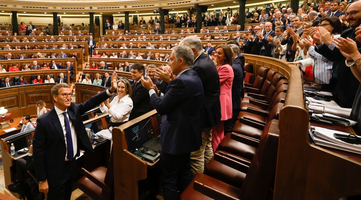 Investidura de Feijóo, en directo | Feijóo usa su discurso de investidura para censurar a Sánchez y lanzar una batería de promesas electoralistas | España