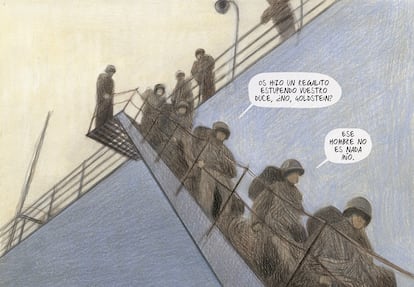 Una viñeta de 'Rhapsody in Blue', de Andrea Serio.