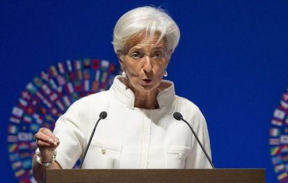 La directora gerente del FMI, Christine Lagarde