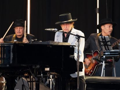 Bob Dylan en una actuación en Londres en 2019.