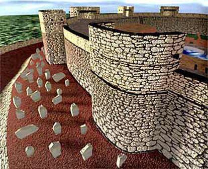Reconstrucción virtual del fortín de Arbeca.