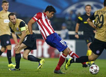 Diego Costa marca el 0 a 3, su segundo gol