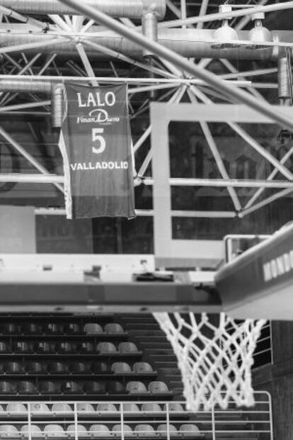 La camiseta de Lalo en el Pabellón Pisuerga.