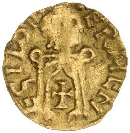 Moneda del Rey Hermenegildo (579-584)