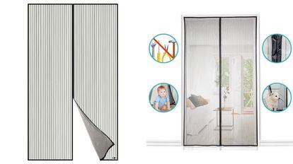 Mosquitero para Puerta Magnético Cortina Malla Magnética Puertas de Mallas  Magnetic Door Magnéticas Mosquitera 90x210cm Puert…