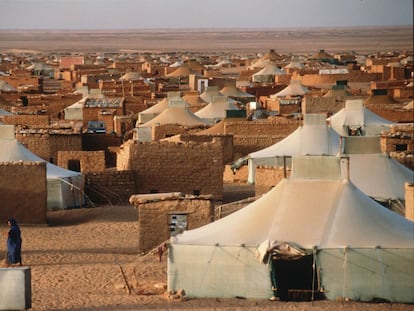 Campo de refugiados de Esmara (Argelia), en 1997, dos meses después de una visita de James Baker.