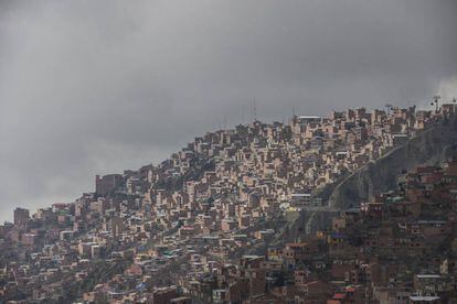 Vista de El Alto, la ciudad boliviana con mayor concentración de población indígena, este sábado.