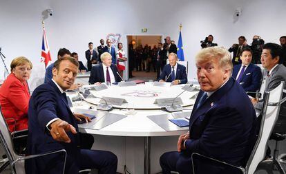 Imagen de los líderes de los siete países más desarrollados (G7) reunidos en la reciente cumbre de Biarritz (Francia), donde se trató la guerra comercial y el